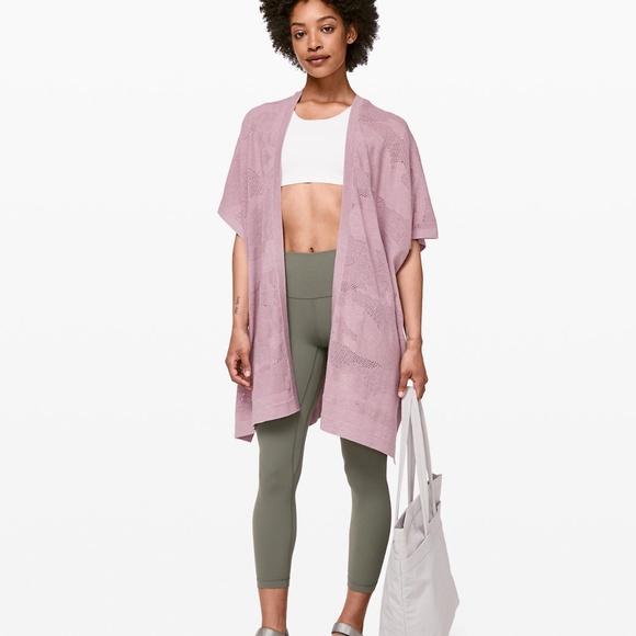 lululemon athletica Sweaters - LULULEMON Lavender Find Your Light Wrap OS NWT
